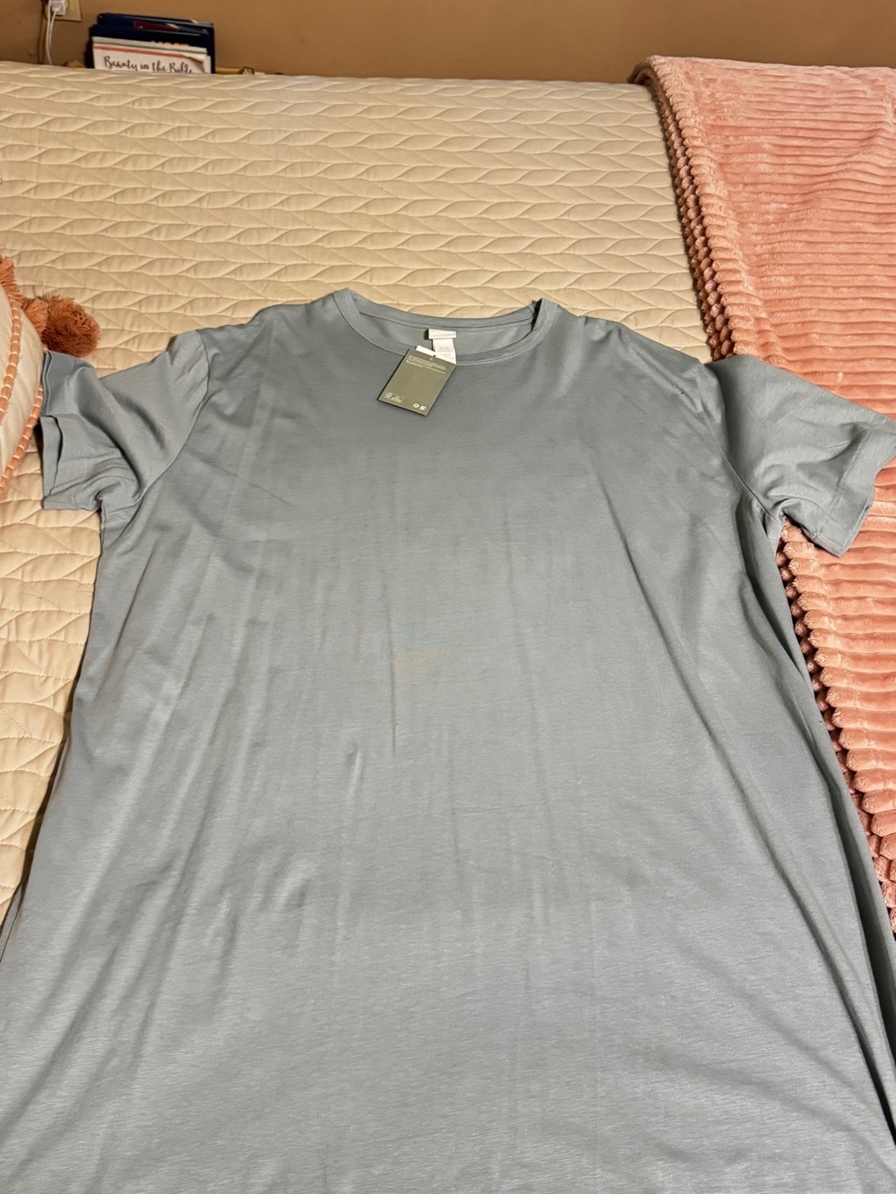 H&M Men's Light Gray Crew Neck Tee